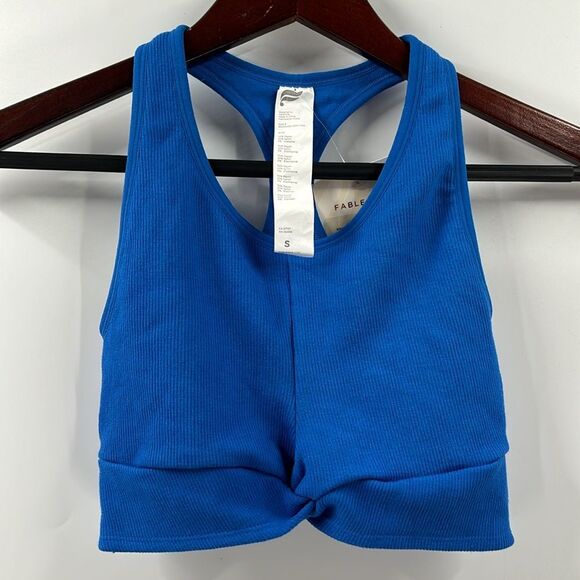 Fabletics Kinsley Knot Front Seamless Bra Top Size Small New - Picture 5 of 9